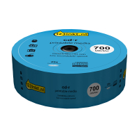 123tinta CD-R Bobina 25 700Mb - CD imprimible CR7D5JB25/00C 301227