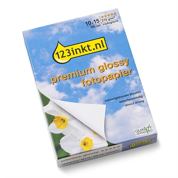 123tinta Premium Glossy Papel satinado | 10 x 15 cm | 210g | 100 hojas 0775B081C C13S042547C C13S042548C 064110 - 1