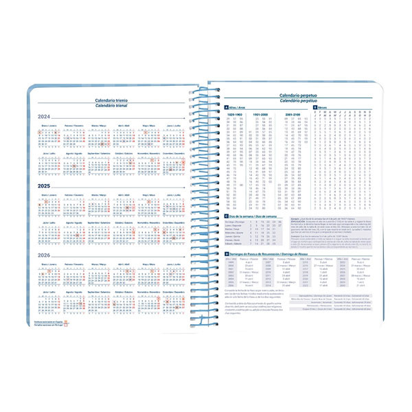 Agenda 2025 A5 espiral día vista azul 170419 426418 - 3