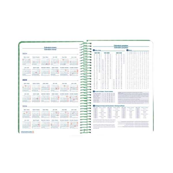 Agenda 2025 A5 espiral día vista verde 170421 426413 - 4