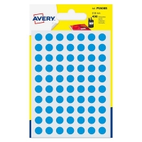 Avery Zweckform PSA08B etiquetas redondas Ø 8 mm azul claro (490 etiquetas) AV-PSA08B 212709