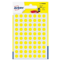 Avery Zweckform PSA08J etiquetas redondas Ø 8 mm amarillo (490 etiquetas) AV-PSA08J 212710