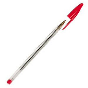 BIC Cristal Bolígrafo Rojo (0.4mm)  224671 - 1