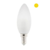 Bombilla LED E14 C35 Luz Cálida Vela Mate (4W)