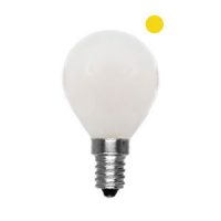 Bombilla LED E14 G45 Luz Cálida Redonda Mate (4W) 608 425763