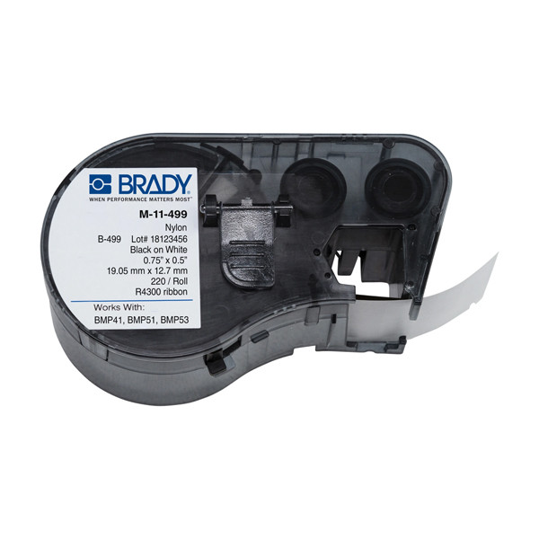 Brady M-11-499 Etiquetas de nylon de 19,05 mm x 12,7 mm (original) M-11-499 146020 - 1