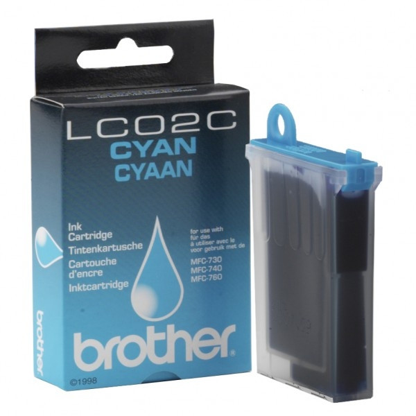 Brother LC-02C cartucho de tinta cian (original) LC02C 028529 - 1