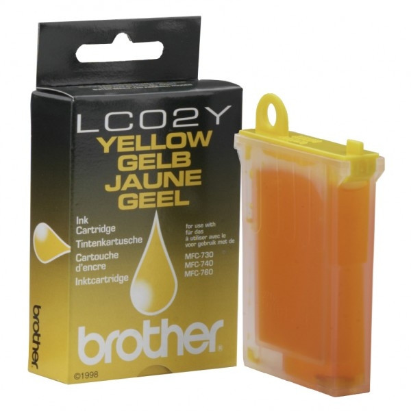 Brother LC-02Y cartucho de tinta amarillo (original) LC02Y 028569 - 1