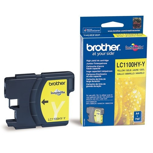 Brother LC-1100HYY cartucho de tinta amarillo XL (original) LC1100HYY 028866 - 1