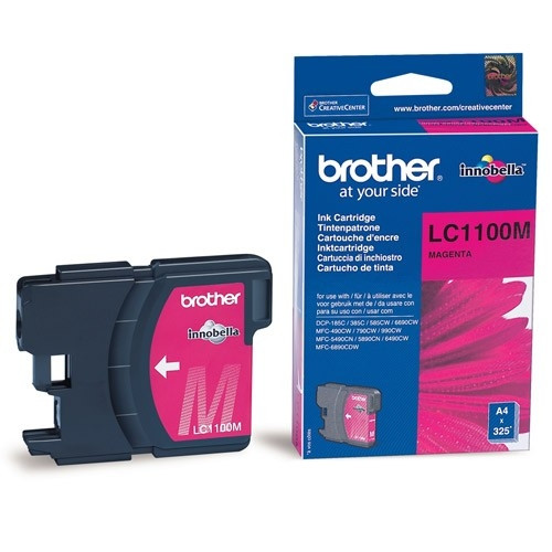 Brother LC-1100M cartucho de tinta magenta (original) LC1100M 028857 - 1