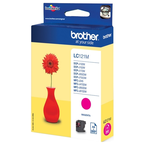 Brother LC-121M cartucho de tinta magenta (original) LC-121M 029118 - 1