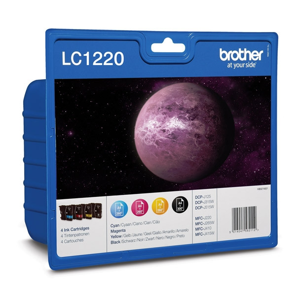 Brother LC-1220VALBP multipack 4 cartuchos (originales) LC1220VALBP LC1220VALBPDR 029082 - 1