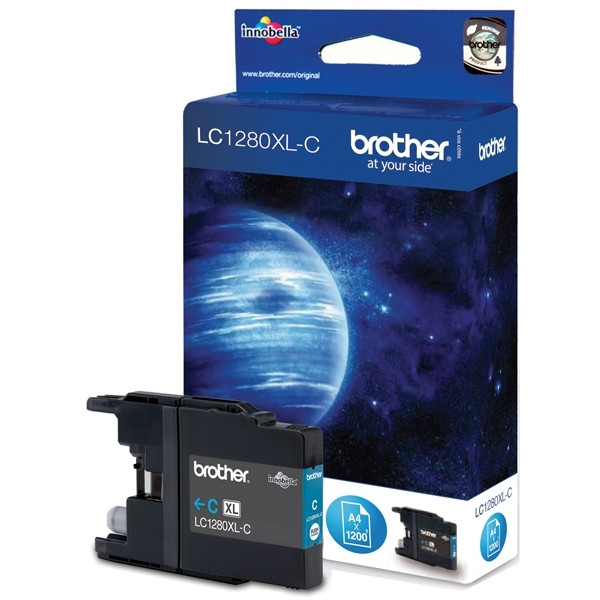 Brother LC-1280XLC cartucho de tinta cian XL (original) LC1280XLC 029060 - 1