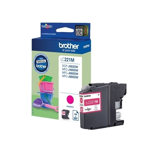 Brother LC-221M cartucho de tinta magenta XL (original) LC221M 903188 - 1