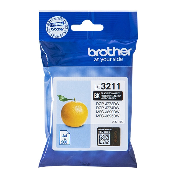 Brother LC-3211BK cartucho de tinta negro (original) LC3211BK 028478 - 1