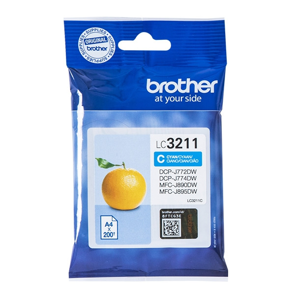 Brother LC-3211C cartucho de tinta cian (original) LC3211C 028480 - 1