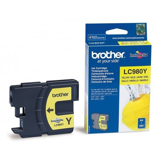 Brother LC-980Y cartucho de tinta amarillo (original) LC980Y 028874 - 1