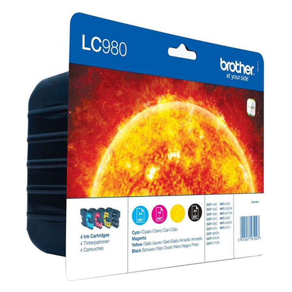 Brother LC-980 multipack 3 cartuchos (originales) LC-980RBWBP 028500 - 1