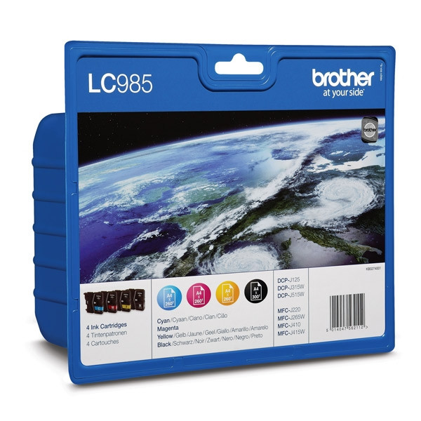 Brother LC-985 multipack 4 cartuchos (originales) LC985VALBP LC985VALBPDR 029079 - 1