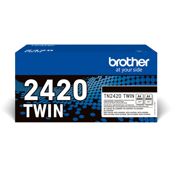 Brother TN-2420BK pack doble toner negro (original) TN2420TWIN 051332 - 1