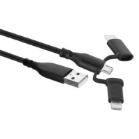 Cable USB Adaptador Tipo C-MicroUSB-Lightning (1M) EW1376 361130