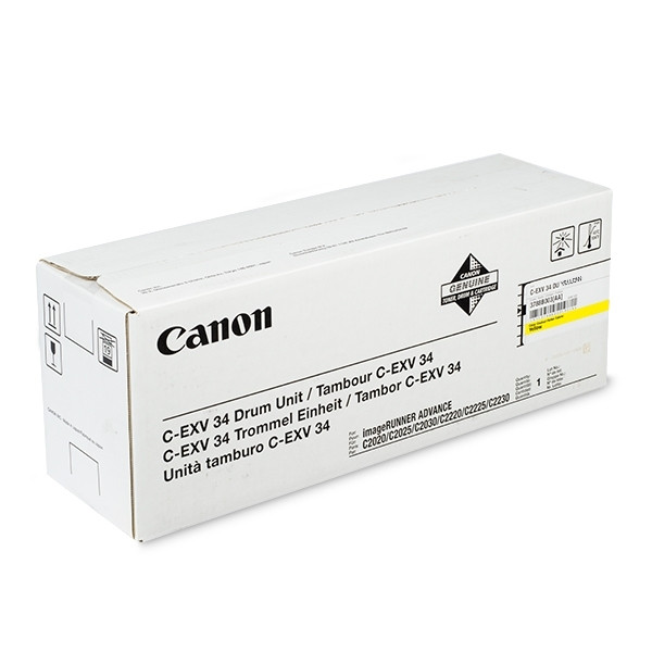 Canon C-EXV 34 Tambor amarillo (original) 3789B003 070726 - 1