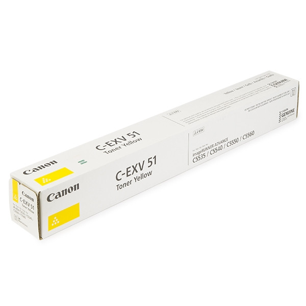 Canon C-EXV 51 Y toner amarillo (original) 0484C002 070666 - 1