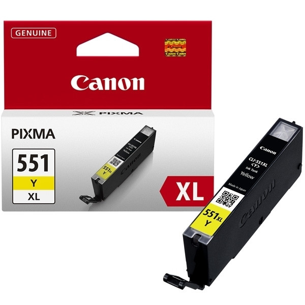 Canon CLI-551Y XL cartucho de tinta amarillo (original) 6446B001 018796 - 1