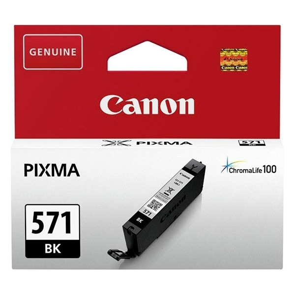 Canon CLI-571BK cartucho de tinta negro (original) 0385C001 0385C001AA 017242 - 1