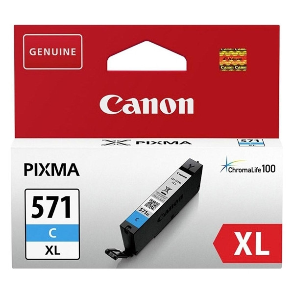 Canon CLI-571C XL cartucho de tinta cian (original) 0332C001 017248 - 1
