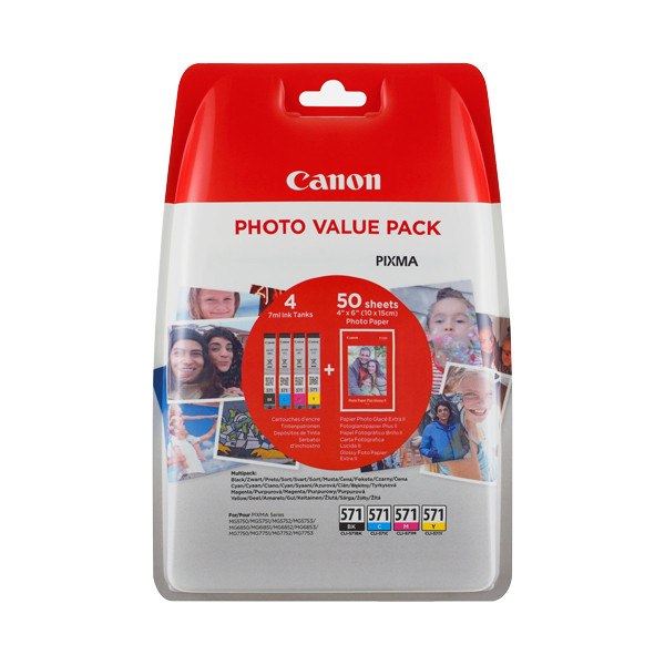 Canon CLI-571 pack ahorro (original) 0386C006 651001 - 1