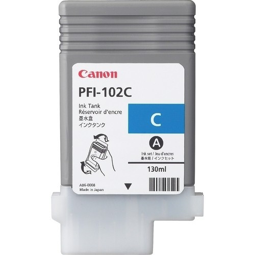 Canon PFI-102C cartucho de tinta cian (original) 0896B001 902051 - 1