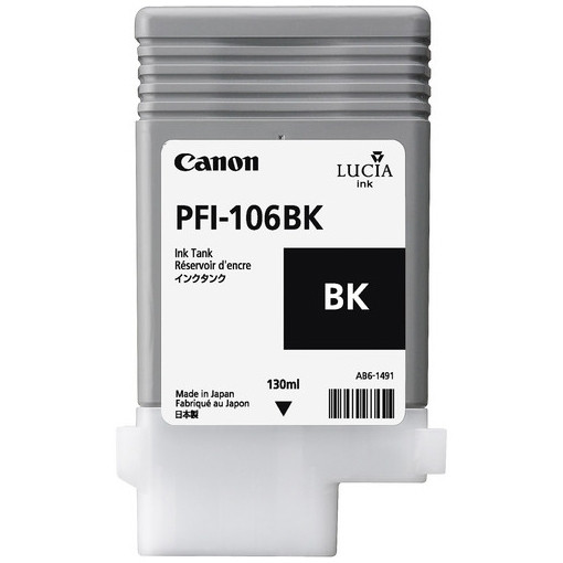 Canon PFI-106BK cartucho de tinta negro (original) 6621B001 018898 - 1