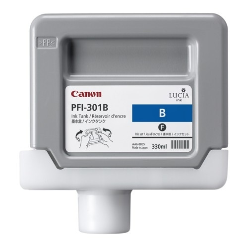 Canon PFI-301B cartucho de tinta azul (original) 1494B001 018298 - 1