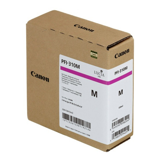 Canon PFI-310M cartucho de tinta magenta (original) 2361C001 010170 - 1