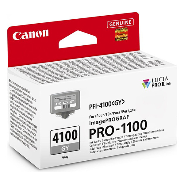 Canon PFI-4100GY cartucho de tinta gris (original) 6783C001 083742 - 1