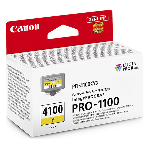 Canon PFI-4100Y cartucho de tinta amarillo (original) 6780C001 083736 - 1