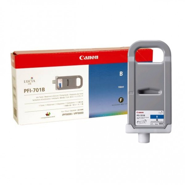 Canon PFI-701B cartucho de tinta azul (original) 0908B001 018322 - 1