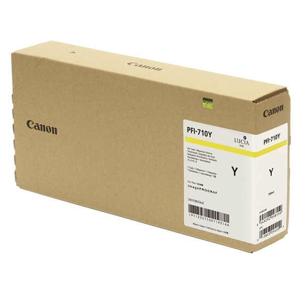 Canon PFI-710Y cartucho de tinta amarillo (original) 2357C001 010182 - 1