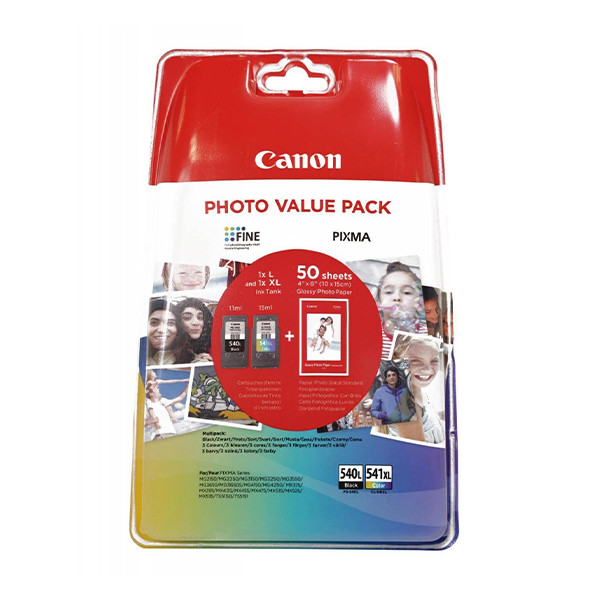 Canon PG-540L/CL-541XL pack fotográfico (original) 5224B005 5224B007 5224B012 5224B013 018588 - 1