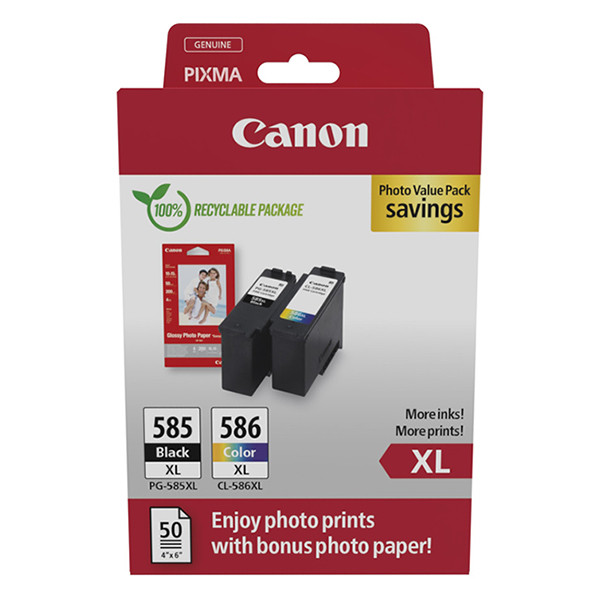 Canon PG-585XL / CL-586XL Pack ahorro (original) 6204C005 017678 - 1