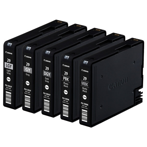 Canon PGI-29 multipack MBK/PBK/DGY/GY/LGY (original) 4868B005 018760 - 1