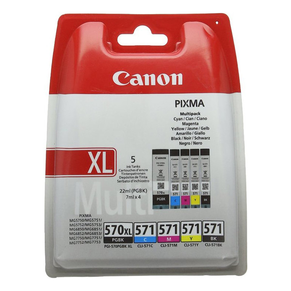 Canon PGI-570XL / CLI-571 Pack ahorro (original) 0318C004 010190 - 1