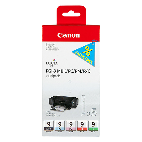 Canon PGI-9 pack ahorro MBK/PC/PM/R/G (original) 1033B013 018568 - 1