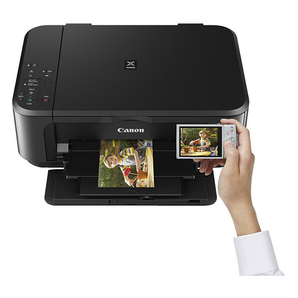  Impresora color a inyección de tinta Canon PIXMA mg3620,  inalámbrica, todo en uno, con impresión móvil y de tablet, color negro,  Negro : Productos de Oficina