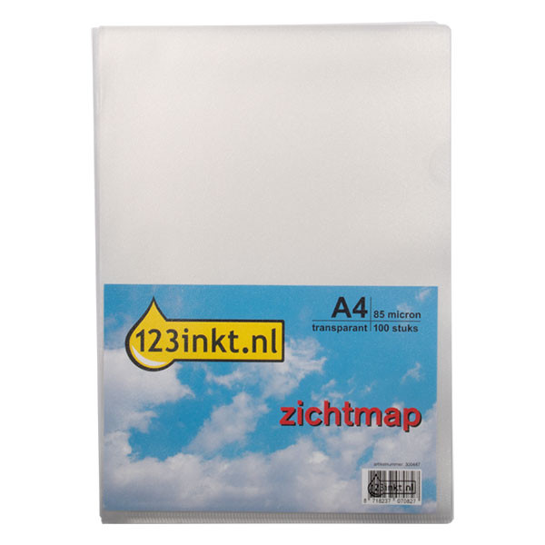 Carpeta transparente 123tinta A4 85 micras (100 piezas) 54852C 300447 - 1