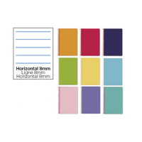 Cuaderno Espiral Folio Rayado Horizontal 75g (Tapa Dura) - Surtido de colores  425037