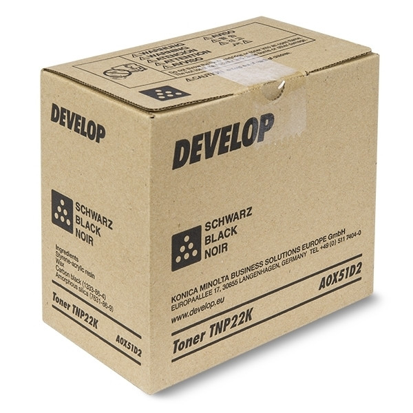 Develop TNP-22K (A0X51D2) toner negro (original) A0X51D2 049030 - 1