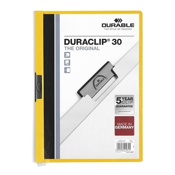 Durable Duraclip Portafolios amarillo A4 para 30 páginas 220004 310043 - 1