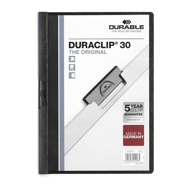 Durable Duraclip Portafolios negro A4 para 30 páginas 220001 310040 - 1